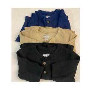 Lot of Three (3) Garanimals Henley Long Sleeve 3T Shirts